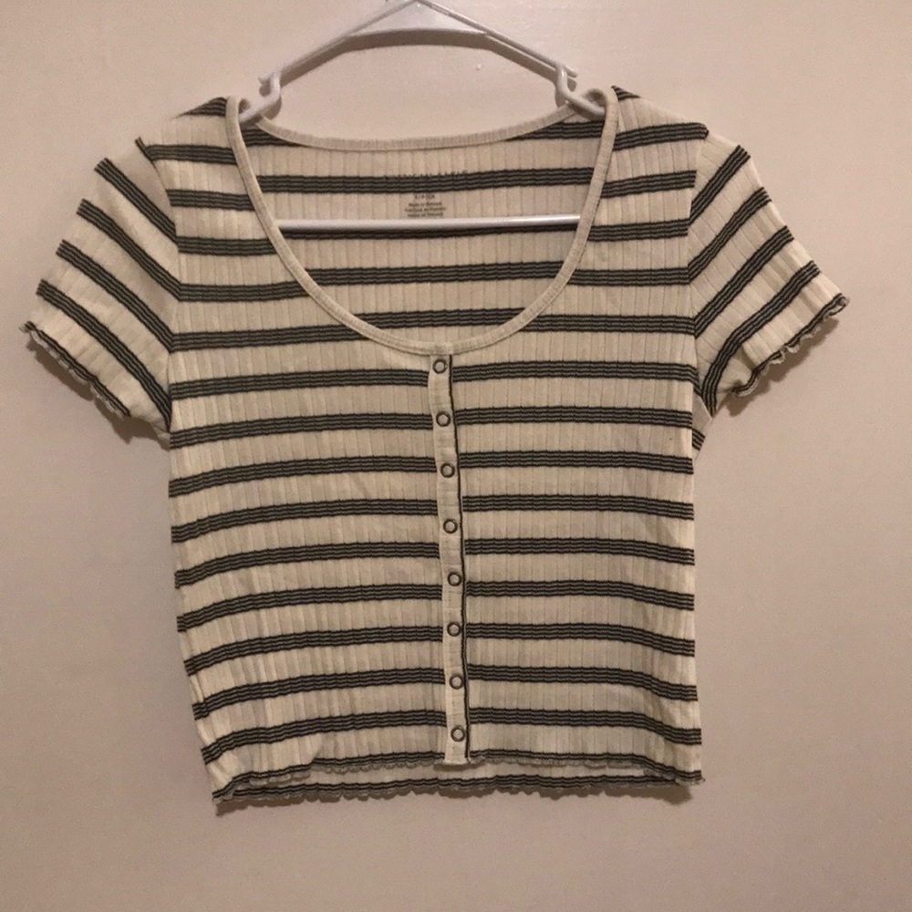 American Eagle baby doll cropped top